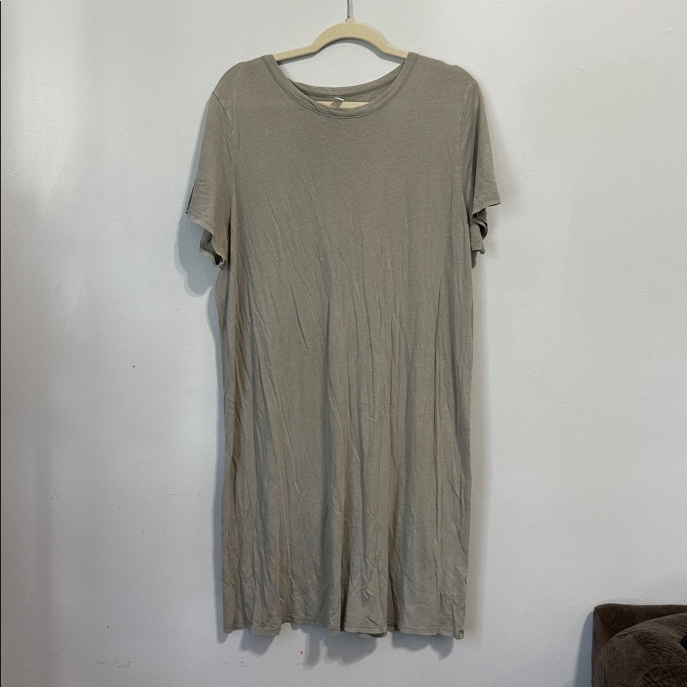 American Eagle Green Corset Back Short Sleeve T Shirt Dress Size XXL